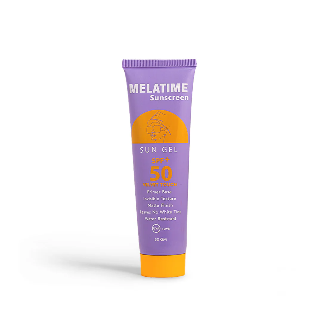 Melatime sunscreen 50 ml MELATIME Sunscreen SPF 50+ Sun Gel 50GM - Image 1