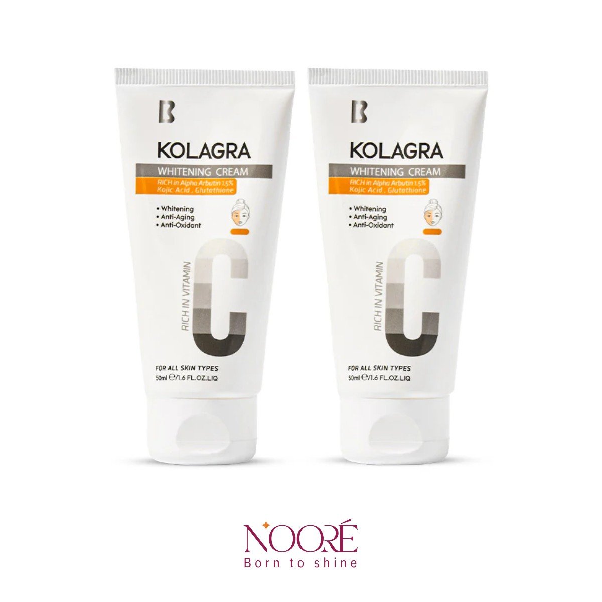 Kolagra Offer Kolagra Whitening Alpha Arbutin 1.5% Cream (1+1)-1 Kolagra Offer Kolagra Whitening Alpha Arbutin 1.5% Cream (1+1) - Image 1