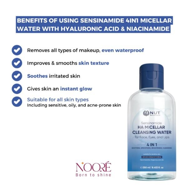 Sensinamide HA Micellar Cleansing Water 250ml - Image 3
