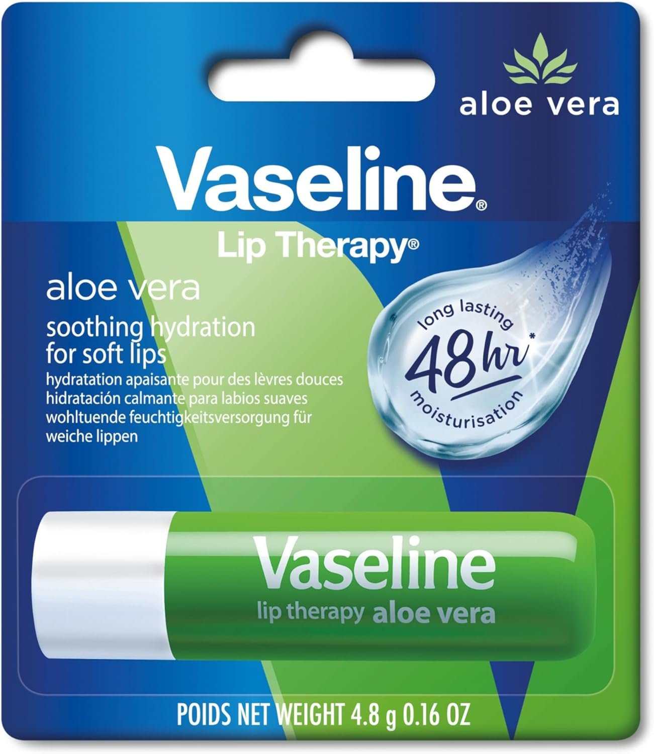 Vaseline Lip Therapy Aloe Vera Lip Balm-1 Vaseline Lip Therapy Aloe Vera Lip Balm - Image 1