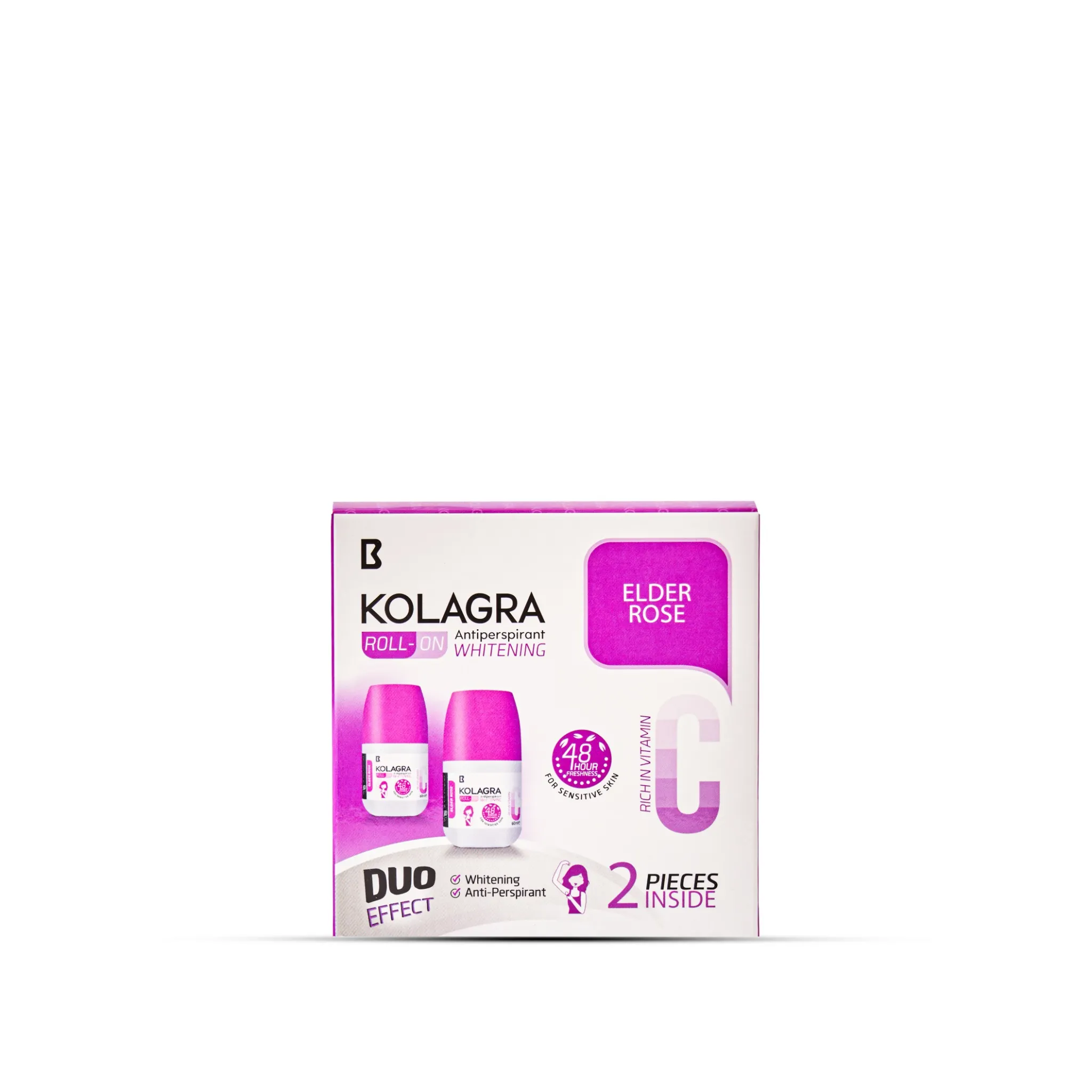 Kolagra whitening Roll on 2*1 promo pack 1+1 Elder Rose Kolagra whitening Roll on promo pack 1+1 Elder Rose - Image 1
