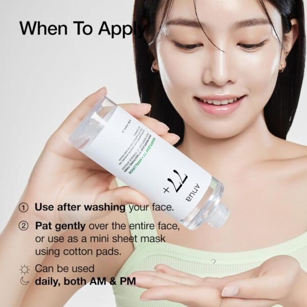 Anua Heartleaf 77% Soothing Toner – Calming Facial Toner 250ml - Image 3